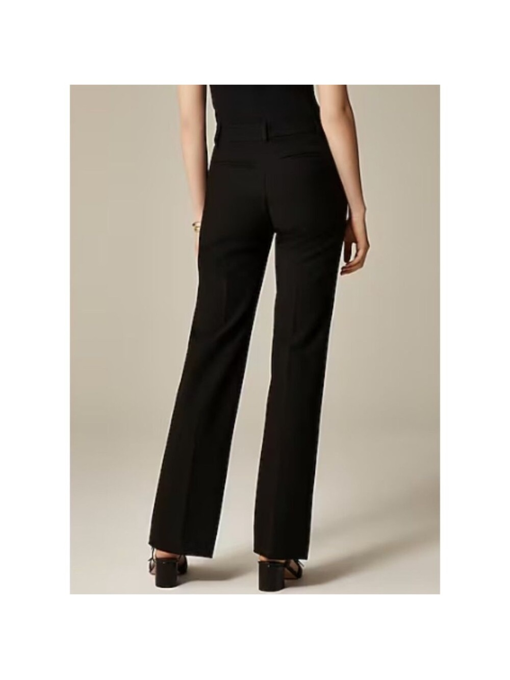 J. CrewNatalia pant in four-season stretch black size 14 - Picture 2 of 9